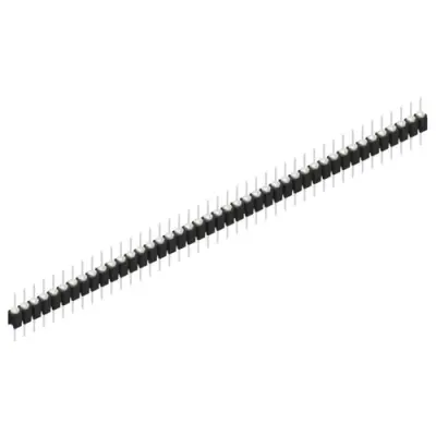 Pin header, 43 pole, pitch 2.54 mm, straight, black, MK 05 43 Z - 1