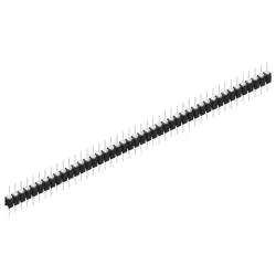 Pin header, 44 pole, pitch 2.54 mm, straight, black, MK 05 44 Z
