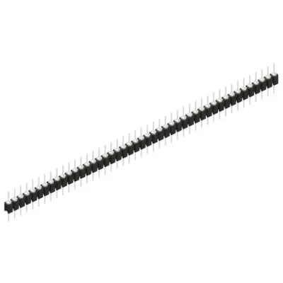 Pin header, 45 pole, pitch 2.54 mm, straight, black, MK 05 45 Z - 1