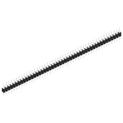 Pin header, 46 pole, pitch 2.54 mm, straight, black, MK 05 46 Z