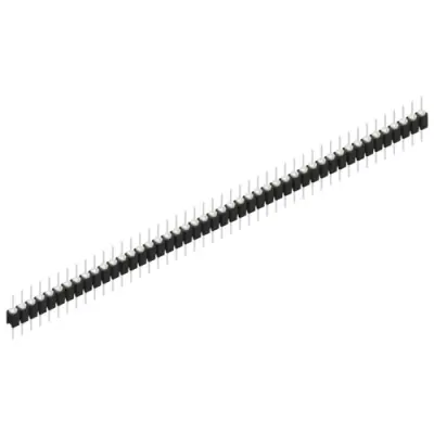Pin header, 46 pole, pitch 2.54 mm, straight, black, MK 05 46 Z - 1
