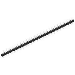 Pin header, 47 pole, pitch 2.54 mm, straight, black, MK 05 47 Z