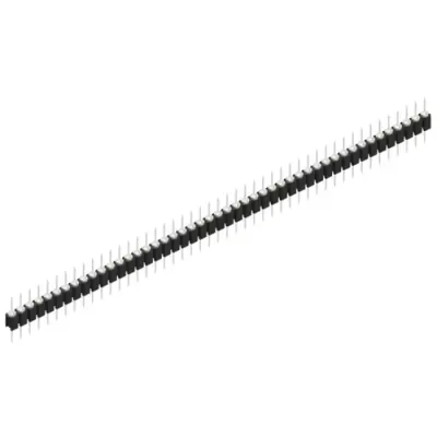Pin header, 47 pole, pitch 2.54 mm, straight, black, MK 05 47 Z - 1