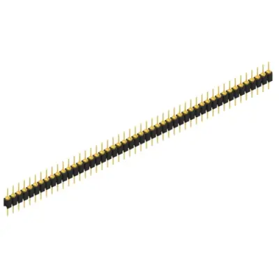 Pin header, 48 pole, pitch 2.54 mm, straight, black, MK 05 48 G - 1
