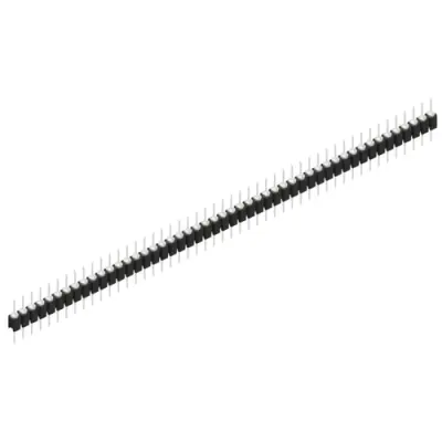 Pin header, 49 pole, pitch 2.54 mm, straight, black, MK 05 49 Z - 1