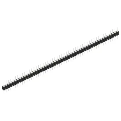 Pin header, 50 pole, pitch 2.54 mm, straight, black, MK 05 50 Z - 1