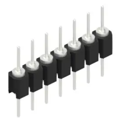 Pin header, 7 pole, pitch 2.54 mm, straight, black, MK 05 7 Z