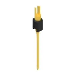 Pin header, 1 pole, pitch 2.54 mm, straight, black, MK 08 1 G
