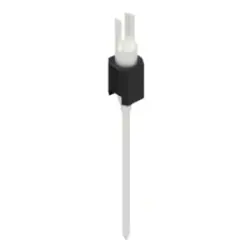 Pin header, 1 pole, pitch 2.54 mm, straight, black, MK 08 1 Z
