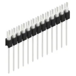Pin header, 13 pole, pitch 2.54 mm, straight, black, MK 08 13 Z