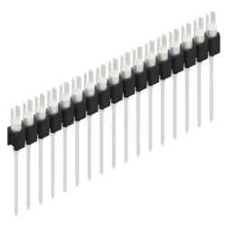 Pin header, 17 pole, pitch 2.54 mm, straight, black, MK 08 17 Z