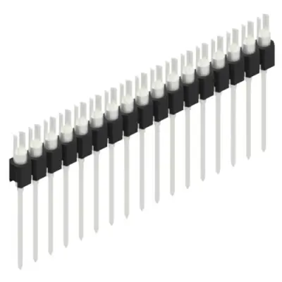 Pin header, 17 pole, pitch 2.54 mm, straight, black, MK 08 17 Z - 1