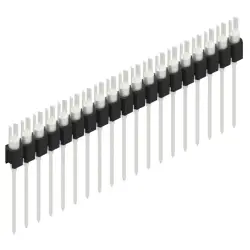 Pin header, 19 pole, pitch 2.54 mm, straight, black, MK 08 19 Z
