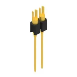 Pin header, 2 pole, pitch 2.54 mm, straight, black, MK 08 2 G