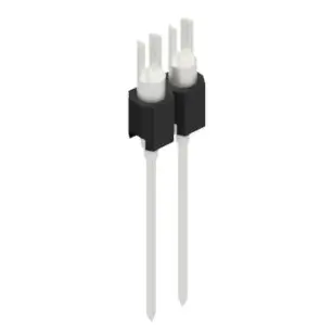 Pin header, 2 pole, pitch 2.54 mm, straight, black, MK 08 2 Z - 1