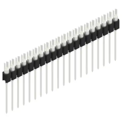 Pin header, 20 pole, pitch 2.54 mm, straight, black, MK 08 20 Z - 1