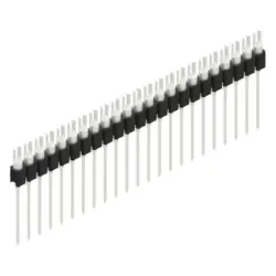 Pin header, 23 pole, pitch 2.54 mm, straight, black, MK 08 23 Z