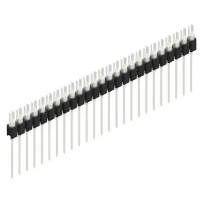 Pin header, 25 pole, pitch 2.54 mm, straight, black, MK 08 25 Z - 1
