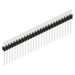 Pin header, 26 pole, pitch 2.54 mm, straight, black, MK 08 26 Z
