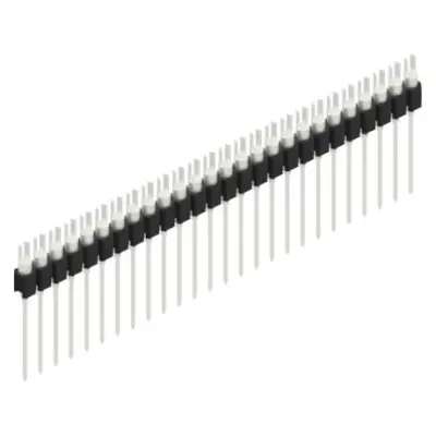 Pin header, 26 pole, pitch 2.54 mm, straight, black, MK 08 26 Z - 1