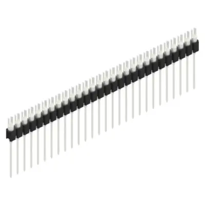 Pin header, 28 pole, pitch 2.54 mm, straight, black, MK 08 28 Z - 1