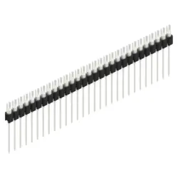 Pin header, 29 pole, pitch 2.54 mm, straight, black, MK 08 29 Z