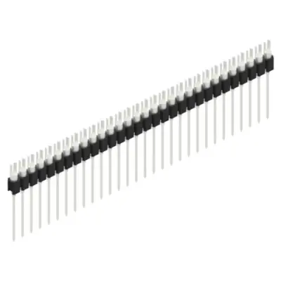 Pin header, 30 pole, pitch 2.54 mm, straight, black, MK 08 30 Z - 1