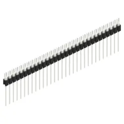 Pin header, 31 pole, pitch 2.54 mm, straight, black, MK 08 31 Z