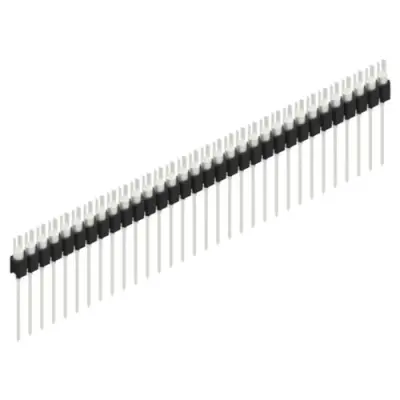 Pin header, 32 pole, pitch 2.54 mm, straight, black, MK 08 32 Z - 1