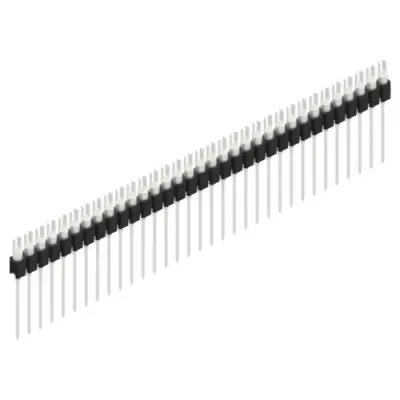 Pin header, 33 pole, pitch 2.54 mm, straight, black, MK 08 33 Z - 1