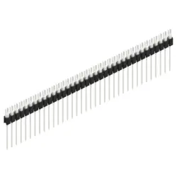 Pin header, 36 pole, pitch 2.54 mm, straight, black, MK 08 36 Z