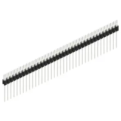 Pin header, 37 pole, pitch 2.54 mm, straight, black, MK 08 37 Z