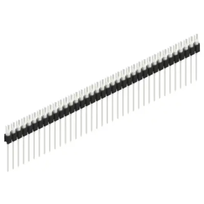 Pin header, 37 pole, pitch 2.54 mm, straight, black, MK 08 37 Z - 1
