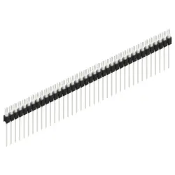 Pin header, 38 pole, pitch 2.54 mm, straight, black, MK 08 38 Z