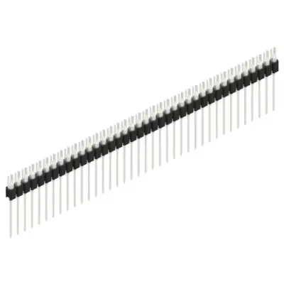 Pin header, 38 pole, pitch 2.54 mm, straight, black, MK 08 38 Z - 1