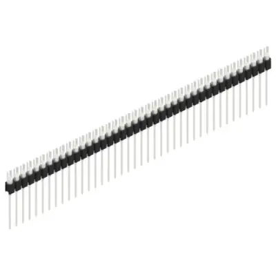 Pin header, 40 pole, pitch 2.54 mm, straight, black, MK 08 40 Z - 1