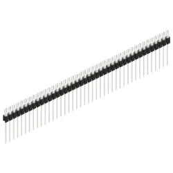 Pin header, 42 pole, pitch 2.54 mm, straight, black, MK 08 42 Z