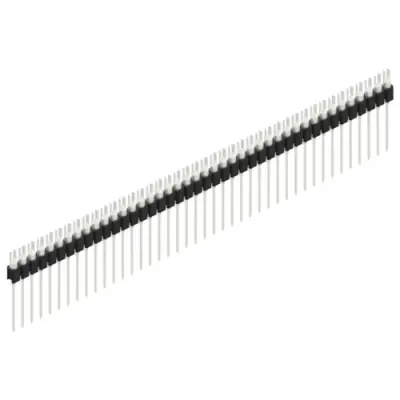 Pin header, 42 pole, pitch 2.54 mm, straight, black, MK 08 42 Z - 1