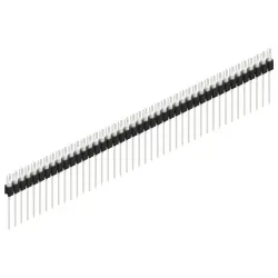 Pin header, 43 pole, pitch 2.54 mm, straight, black, MK 08 43 Z