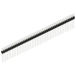 Pin header, 44 pole, pitch 2.54 mm, straight, black, MK 08 44 Z