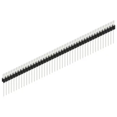 Pin header, 44 pole, pitch 2.54 mm, straight, black, MK 08 44 Z - 1