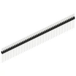 Pin header, 46 pole, pitch 2.54 mm, straight, black, MK 08 46 Z