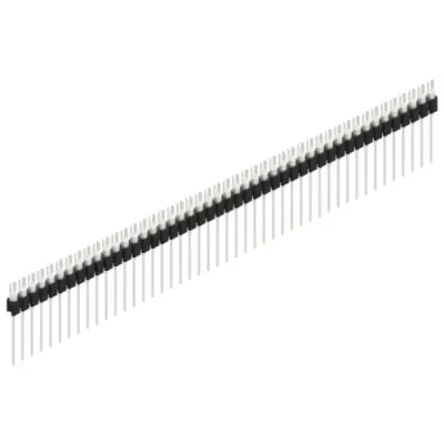 Pin header, 46 pole, pitch 2.54 mm, straight, black, MK 08 46 Z - 1