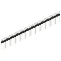 Pin header, 47 pole, pitch 2.54 mm, straight, black, MK 08 47 Z