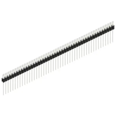 Pin header, 47 pole, pitch 2.54 mm, straight, black, MK 08 47 Z - 1