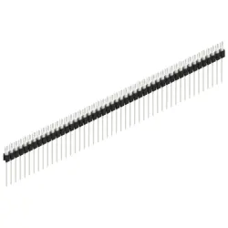 Pin header, 48 pole, pitch 2.54 mm, straight, black, MK 08 48 Z