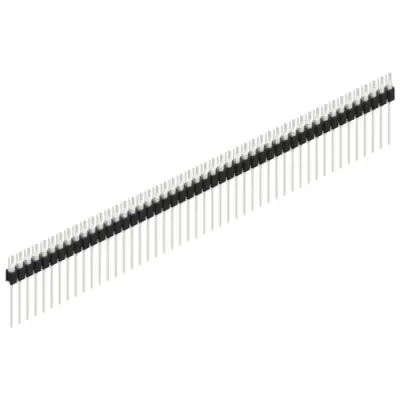 Pin header, 48 pole, pitch 2.54 mm, straight, black, MK 08 48 Z - 1