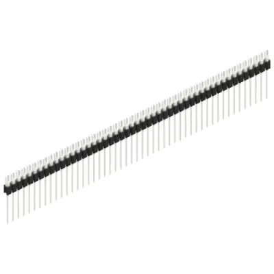 Pin header, 49 pole, pitch 2.54 mm, straight, black, MK 08 49 Z - 1