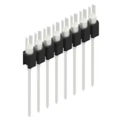 Pin header, 8 pole, pitch 2.54 mm, straight, black, MK 08 8 Z