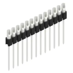 Pin header, 13 pole, pitch 2.54 mm, straight, black, MK 10 13 Z
